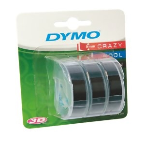 Лента для DYMO 9ммх3м/3 рул., черная, 146077