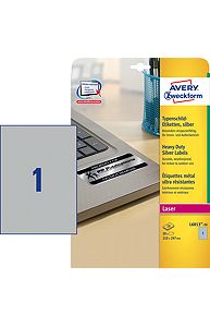 Наклейки ZWECKFORM, А4, металлизированные, 210х297, 8л.