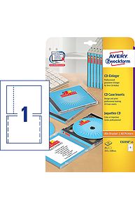 Вкладыши для CD боксов 151х118мм, 25л.