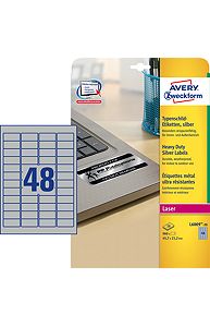 Наклейки ZWECKFORM, А4, металлизированные, 45,7х21,2, 20л.