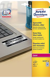 Наклейки ZWECKFORM, А4, металлизированные, d=30мм, 20л.