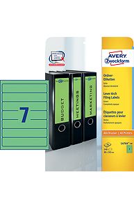 Наклейки ZWECKFORM, А4, 297х38мм, зеленые, 5шт., 20л.